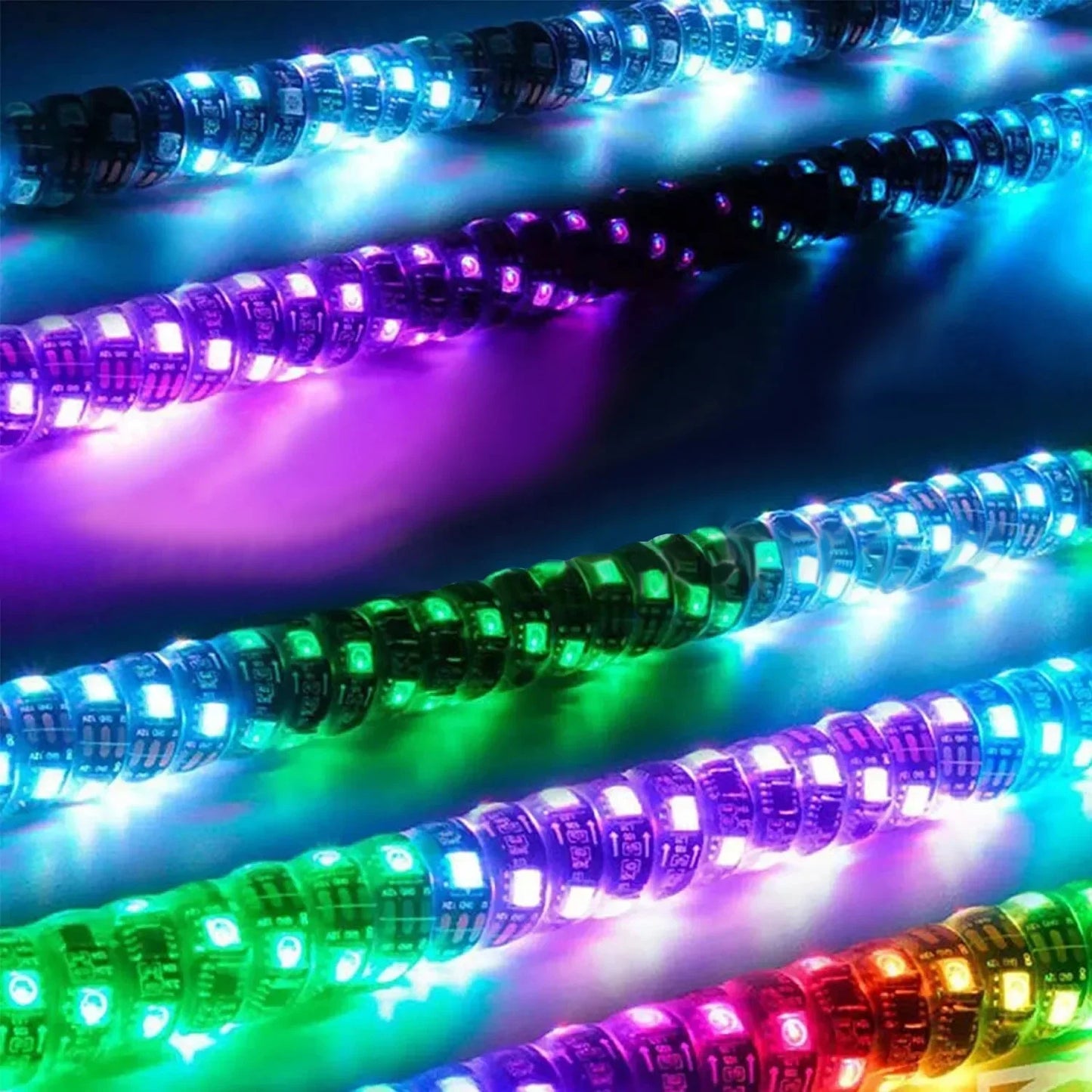 RGB LED Whip Lights